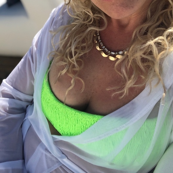 𝅺LAINA Rauma Fine Mesh Kimono white Belted - Picture 3 of 12